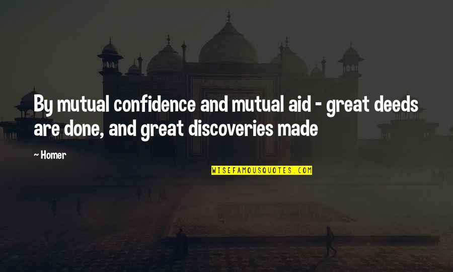 Imran Khan Pictures With Quotes By Homer: By mutual confidence and mutual aid - great