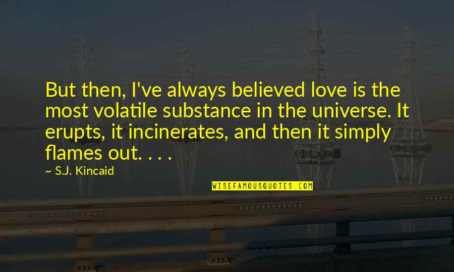 In Flames Quotes By S.J. Kincaid: But then, I've always believed love is the