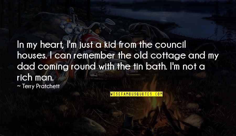 In The Bath Quotes By Terry Pratchett: In my heart, I'm just a kid from