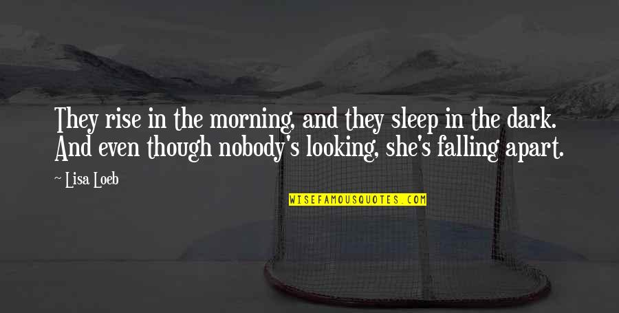 In The Dark Quotes By Lisa Loeb: They rise in the morning, and they sleep