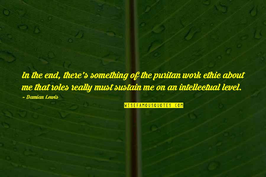 In The End It's Just You And Me Quotes By Damian Lewis: In the end, there's something of the puritan