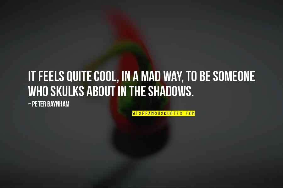 In The Shadows Quotes By Peter Baynham: It feels quite cool, in a mad way,