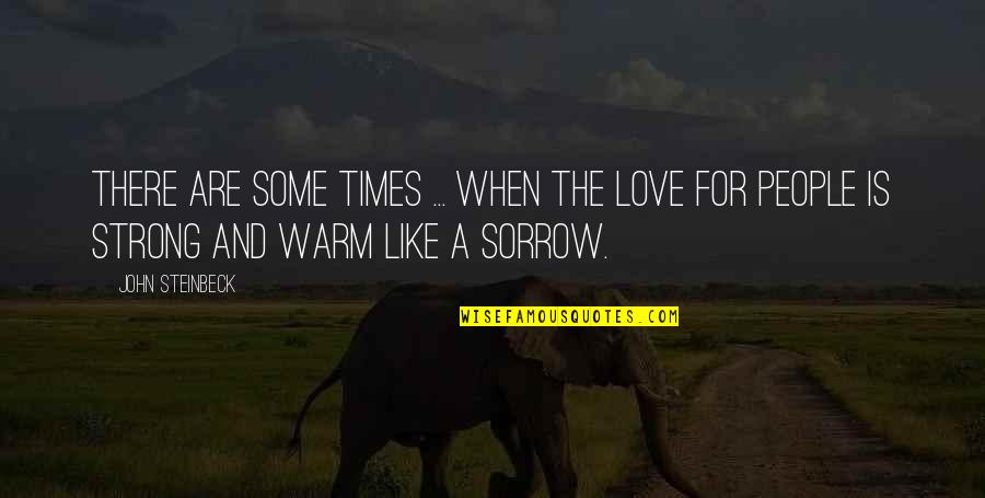 In Times Of Sorrow Quotes By John Steinbeck: There are some times ... when the love