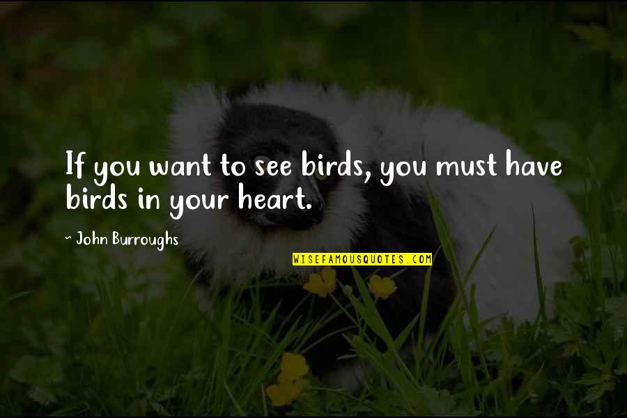 In Your Heart Quotes By John Burroughs: If you want to see birds, you must
