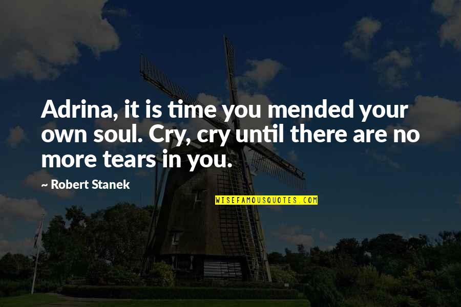 In Your Own Time Quotes By Robert Stanek: Adrina, it is time you mended your own