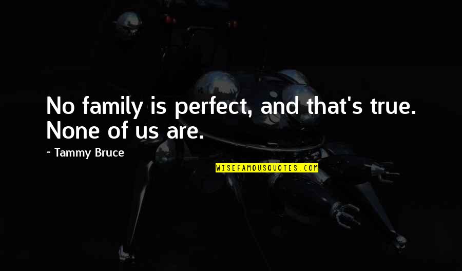 Inaltarea Quotes By Tammy Bruce: No family is perfect, and that's true. None