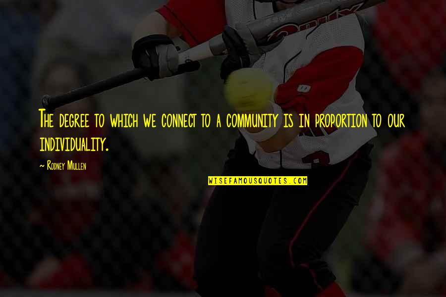 Inari Konkon Quotes By Rodney Mullen: The degree to which we connect to a