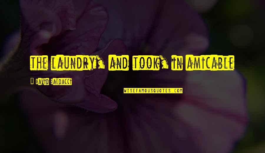 Inbred Meme Quotes By David Baldacci: the laundry, and took, in amicable