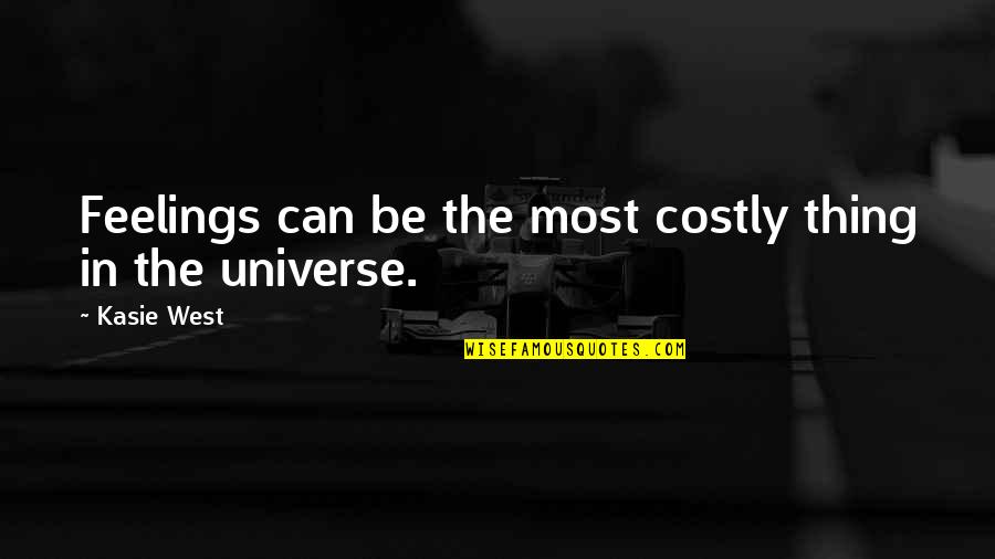 Incantesimo Expelliarmus Quotes By Kasie West: Feelings can be the most costly thing in