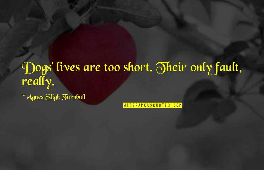 Incapability Assessment Quotes By Agnes Sligh Turnbull: Dogs' lives are too short. Their only fault, Incapability Assessment Quotes By Agnes Sligh Turnbull: Dogs' lives are too short. Their only fault,