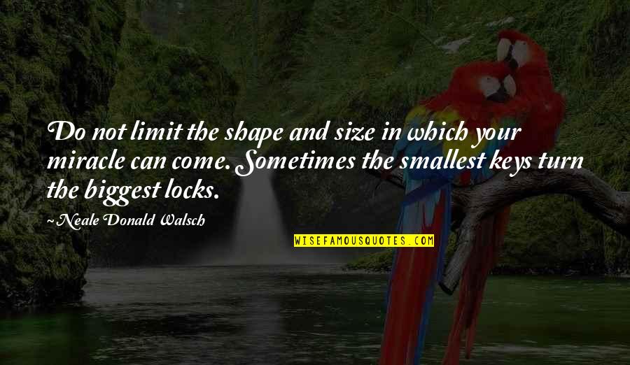 Incapacitado Quotes By Neale Donald Walsch: Do not limit the shape and size in