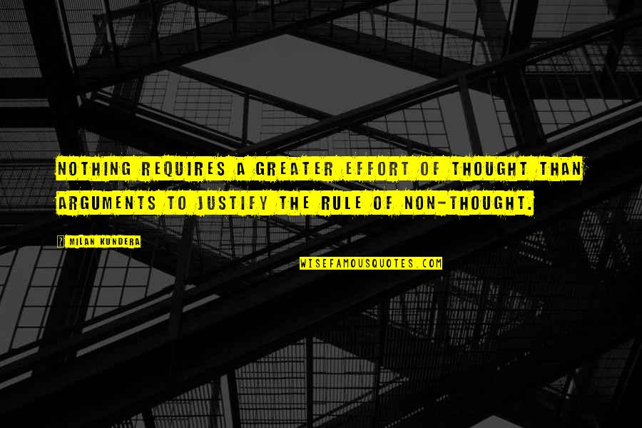 Incentivize Quotes By Milan Kundera: Nothing requires a greater effort of thought than