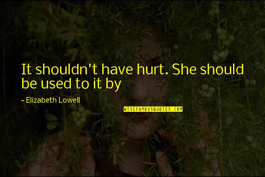 Inchausti Vs Cromwell Quotes By Elizabeth Lowell: It shouldn't have hurt. She should be used Inchausti Vs Cromwell Quotes By Elizabeth Lowell: It shouldn't have hurt. She should be used