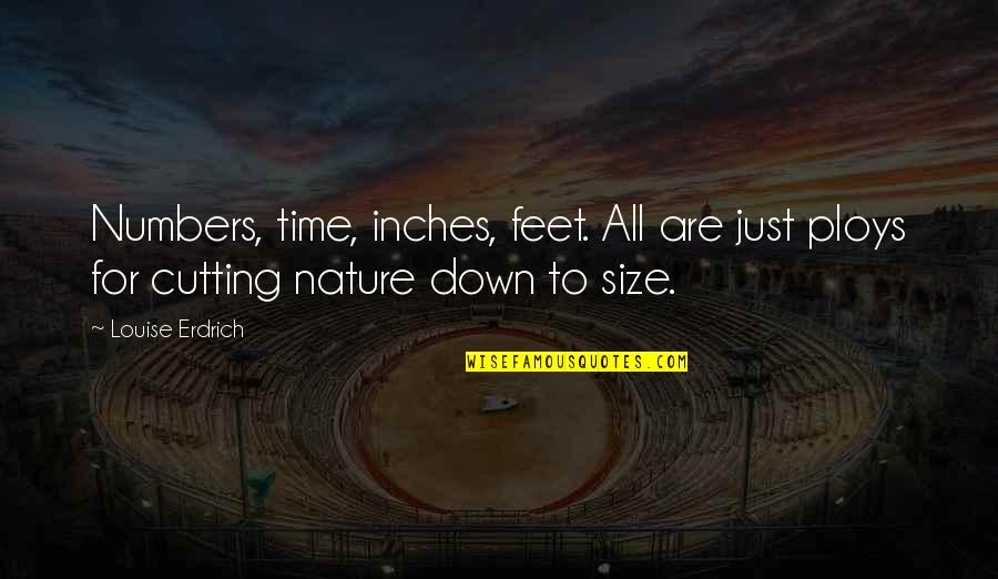 Inches To Feet Quotes By Louise Erdrich: Numbers, time, inches, feet. All are just ploys