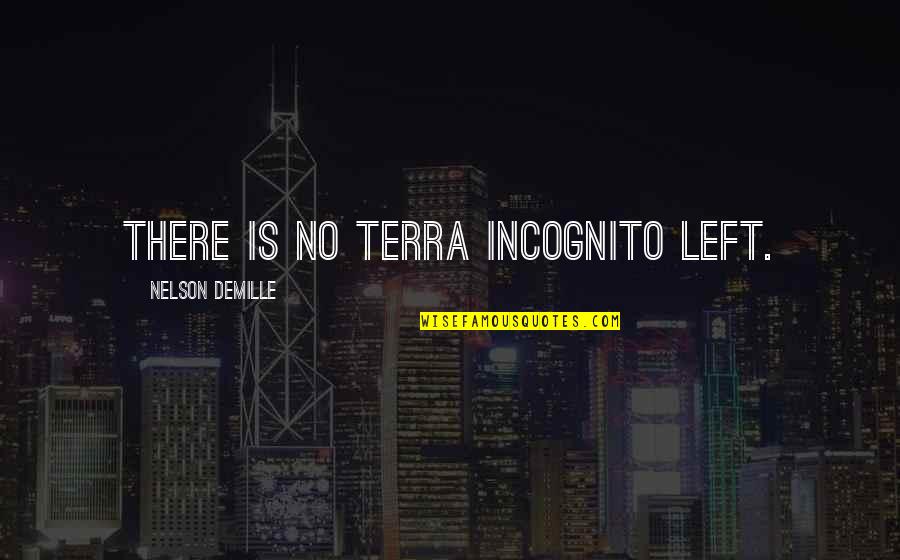 Incognito Quotes By Nelson DeMille: There is no terra incognito left.