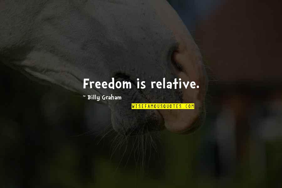 Income Statement Quotes By Billy Graham: Freedom is relative. Income Statement Quotes By Billy Graham: Freedom is relative.