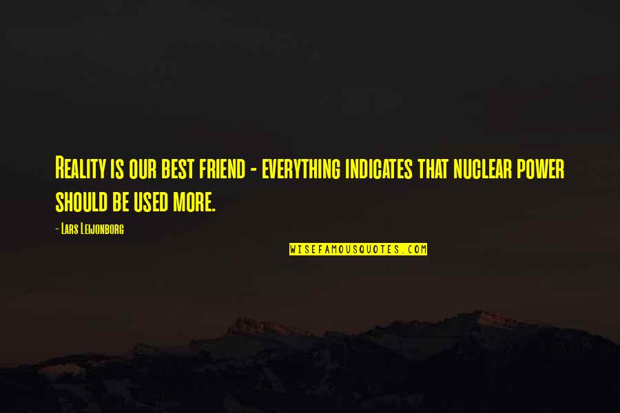 Incouraging Quotes By Lars Leijonborg: Reality is our best friend - everything indicates