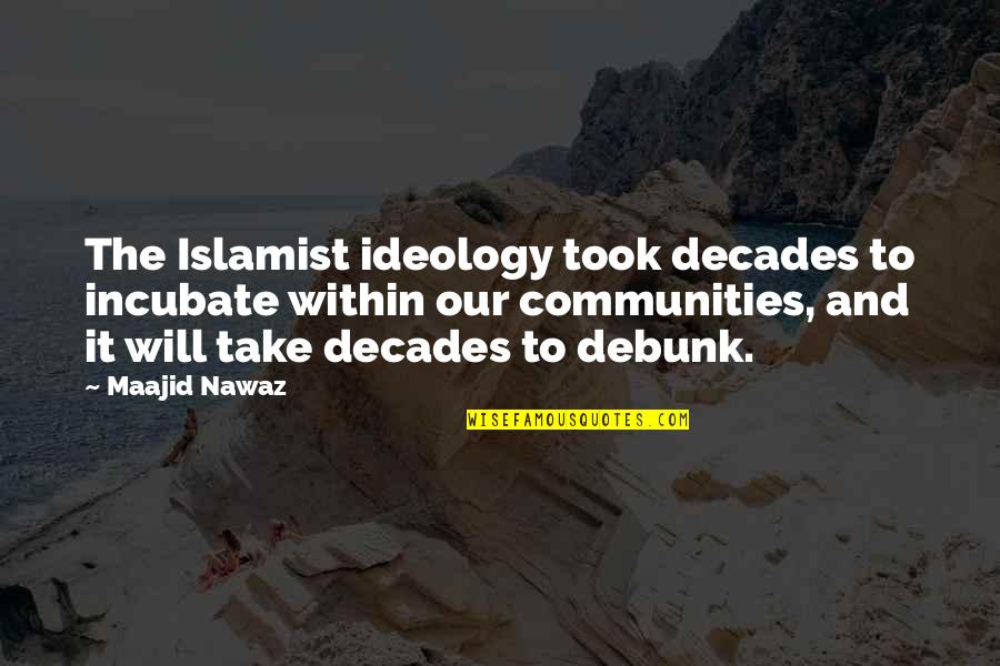 Incubate Quotes By Maajid Nawaz: The Islamist ideology took decades to incubate within