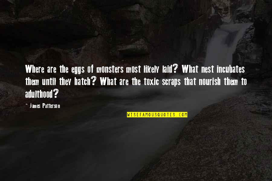 Incubates Quotes By James Patterson: Where are the eggs of monsters most likely