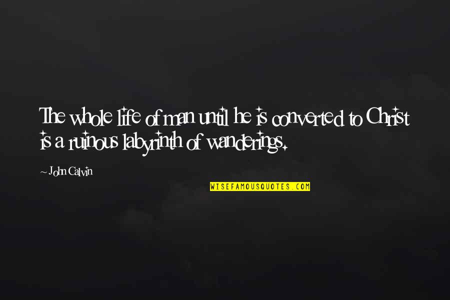Incubus Love Quotes By John Calvin: The whole life of man until he is