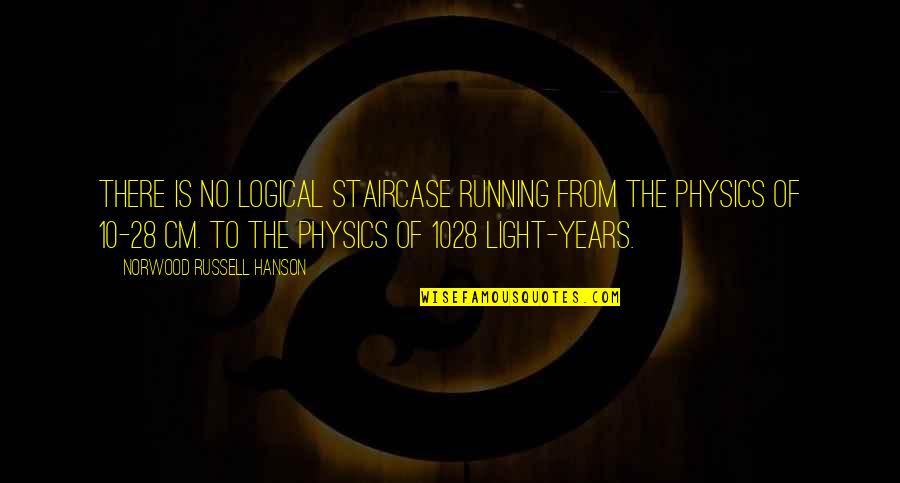Inculcates Quotes By Norwood Russell Hanson: There is no logical staircase running from the