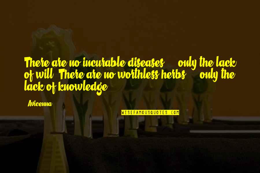 Incurable Disease Quotes By Avicenna: There are no incurable diseases - only the