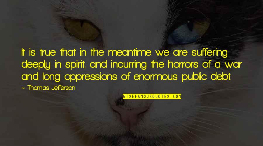 Incurring Quotes By Thomas Jefferson: It is true that in the meantime we Incurring Quotes By Thomas Jefferson: It is true that in the meantime we
