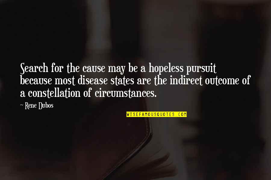 Indirect Quotes By Rene Dubos: Search for the cause may be a hopeless Indirect Quotes By Rene Dubos: Search for the cause may be a hopeless