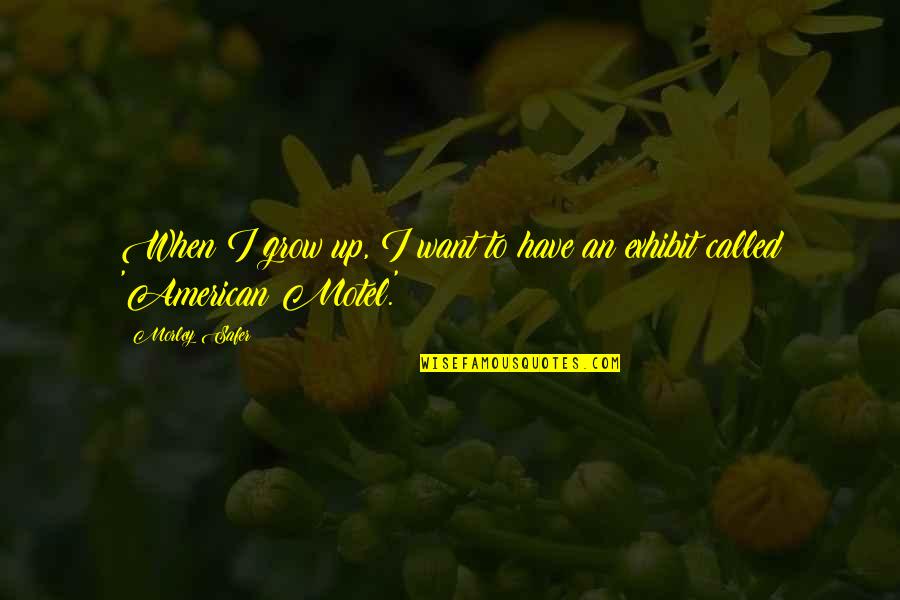 Indocile Quotes By Morley Safer: When I grow up, I want to have