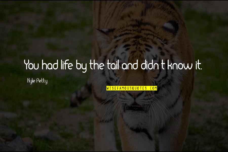 Indumenti Lund Quotes By Kyle Petty: You had life by the tail and didn't Indumenti Lund Quotes By Kyle Petty: You had life by the tail and didn't