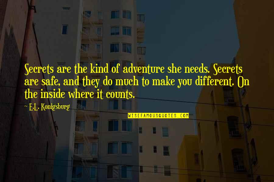Inesorabilmente Significato Quotes By E.L. Konigsburg: Secrets are the kind of adventure she needs. Inesorabilmente Significato Quotes By E.L. Konigsburg: Secrets are the kind of adventure she needs.