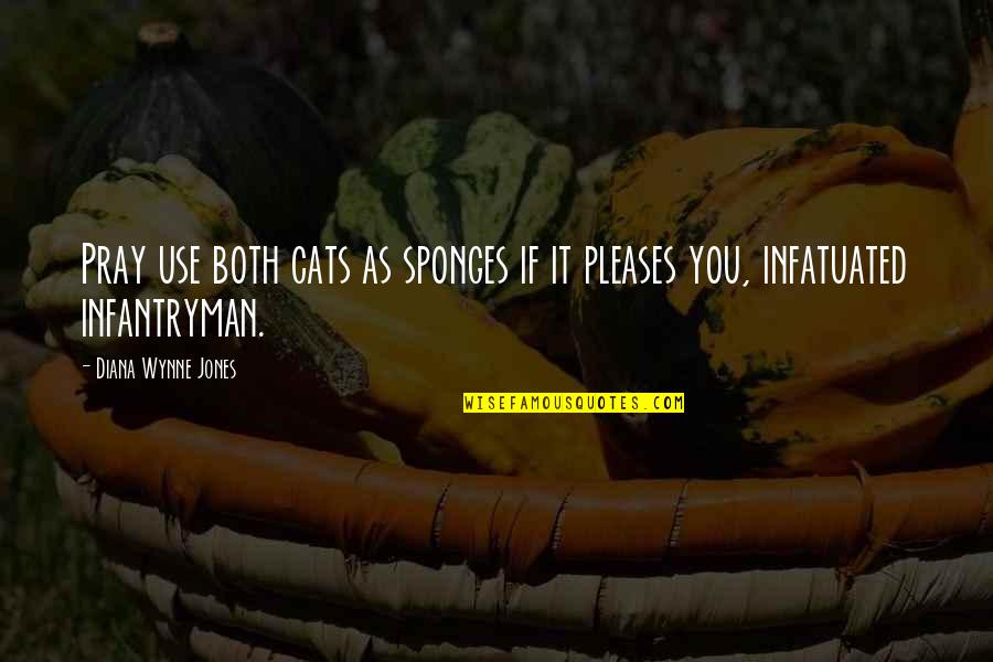 Infantryman Quotes By Diana Wynne Jones: Pray use both cats as sponges if it