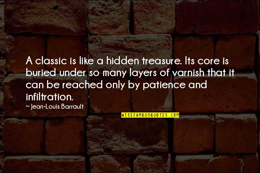 Infiltration Quotes By Jean-Louis Barrault: A classic is like a hidden treasure. Its