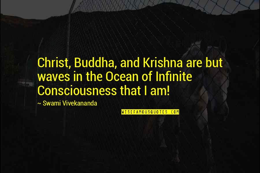 Infinite Ocean Quotes By Swami Vivekananda: Christ, Buddha, and Krishna are but waves in