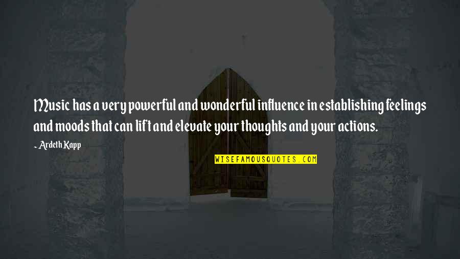 Influence Of Music Quotes By Ardeth Kapp: Music has a very powerful and wonderful influence Influence Of Music Quotes By Ardeth Kapp: Music has a very powerful and wonderful influence
