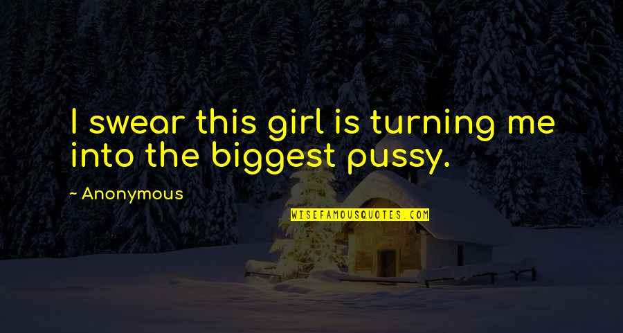 Informatie Of Iron Quotes By Anonymous: I swear this girl is turning me into