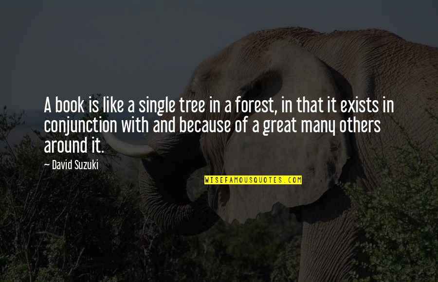 Infraction Synonym Quotes By David Suzuki: A book is like a single tree in Infraction Synonym Quotes By David Suzuki: A book is like a single tree in