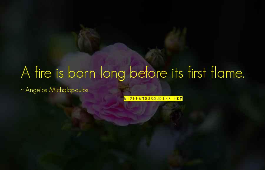 Ingested Poison Quotes By Angelos Michalopoulos: A fire is born long before its first