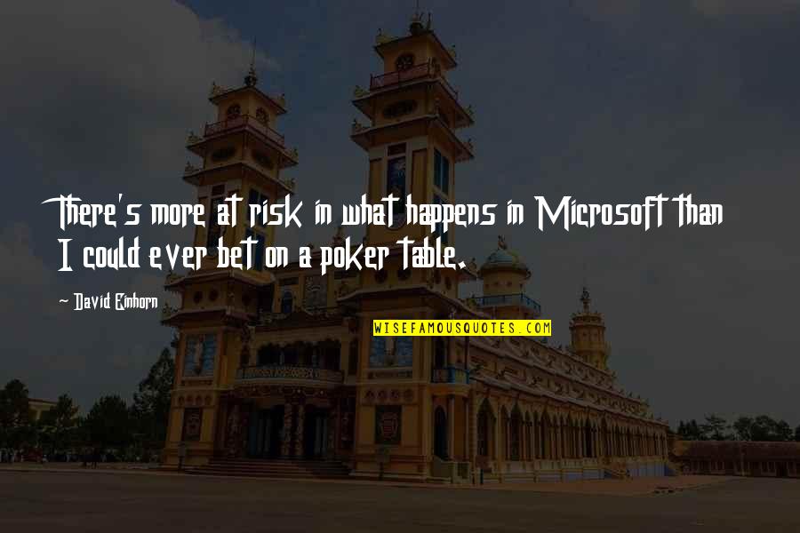 Ingraham Quotes By David Einhorn: There's more at risk in what happens in