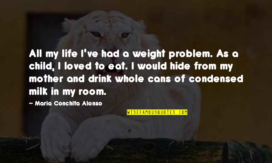 Inhalacion De Monoxido Quotes By Maria Conchita Alonso: All my life I've had a weight problem.