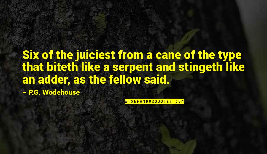 Inicialmente Significado Quotes By P.G. Wodehouse: Six of the juiciest from a cane of Inicialmente Significado Quotes By P.G. Wodehouse: Six of the juiciest from a cane of
