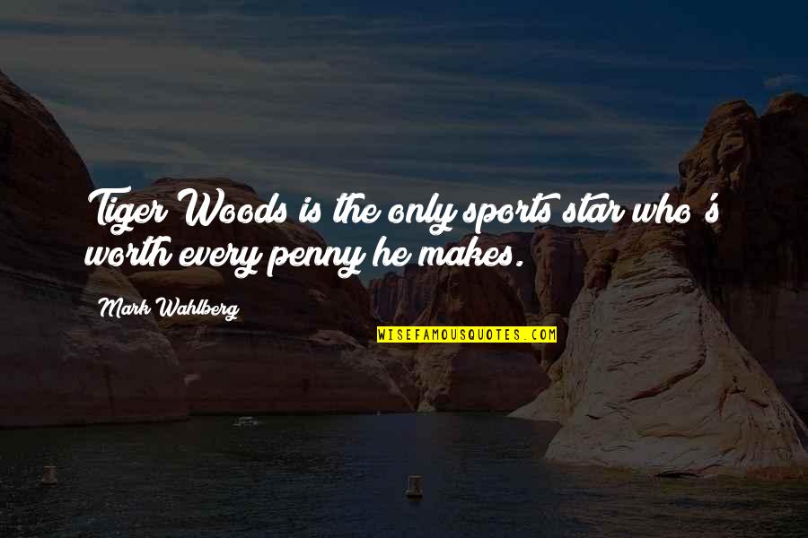 Injustice Desmond Tutu Quotes By Mark Wahlberg: Tiger Woods is the only sports star who's