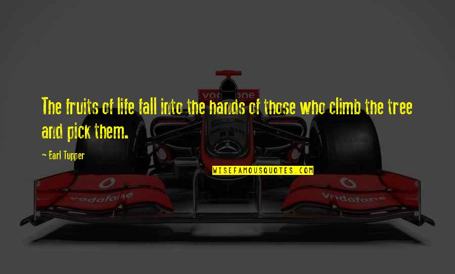 Injustice Gods Among Us Scorpion Quotes By Earl Tupper: The fruits of life fall into the hands