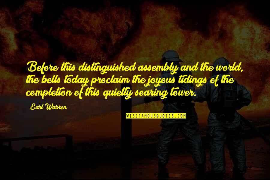 Inner Hollow Ichigo Quotes By Earl Warren: Before this distinguished assembly and the world, the
