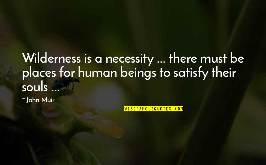 Inner Meaning Quotes By John Muir: Wilderness is a necessity ... there must be