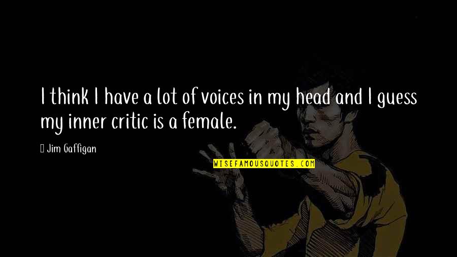 Inner Voices Quotes By Jim Gaffigan: I think I have a lot of voices