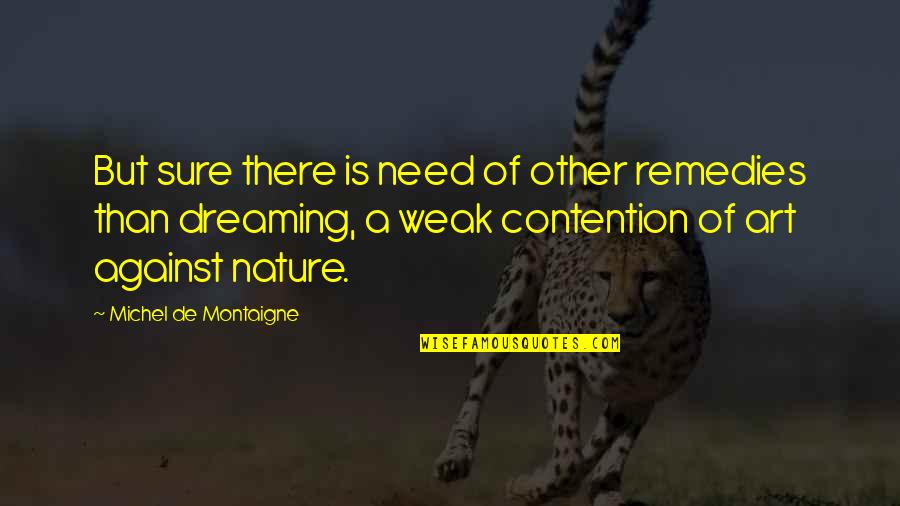 Inner Worth Quotes By Michel De Montaigne: But sure there is need of other remedies