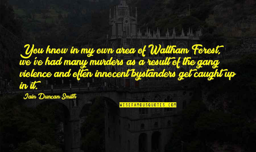 Innocent As A Quotes By Iain Duncan Smith: You know in my own area of Waltham