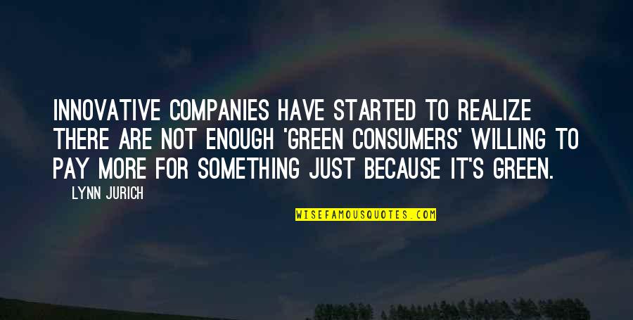 Innovative Companies Quotes By Lynn Jurich: Innovative companies have started to realize there are