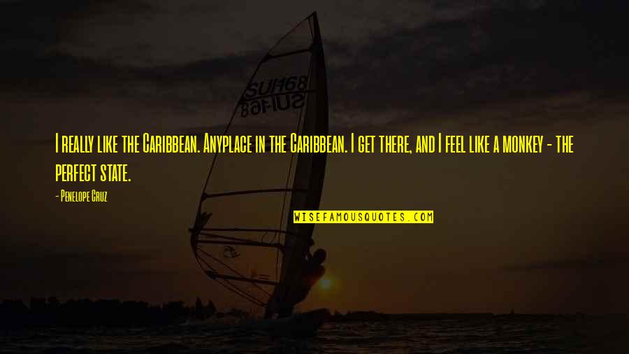 Inordinate Synonym Quotes By Penelope Cruz: I really like the Caribbean. Anyplace in the